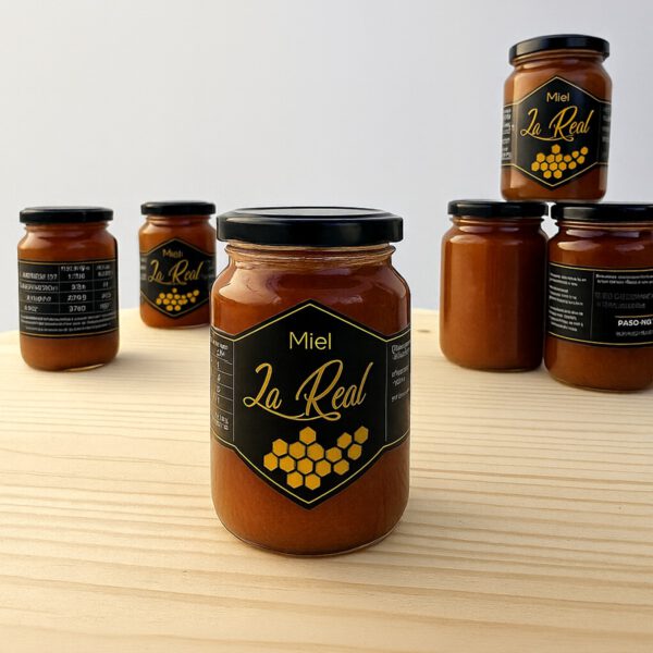 Miel cruda raw honey en frasco de vidrio barata excelente calidad